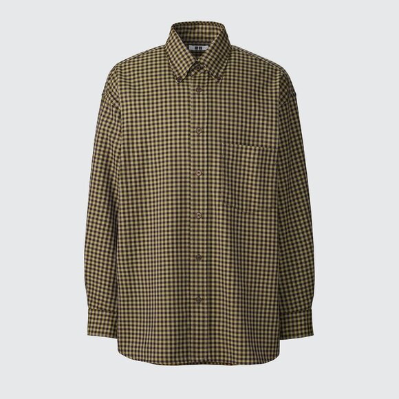 Twill Oversized Shirt | Checked (Uniqlo U; Fall/Winter 2024) - Picture 1 of 6